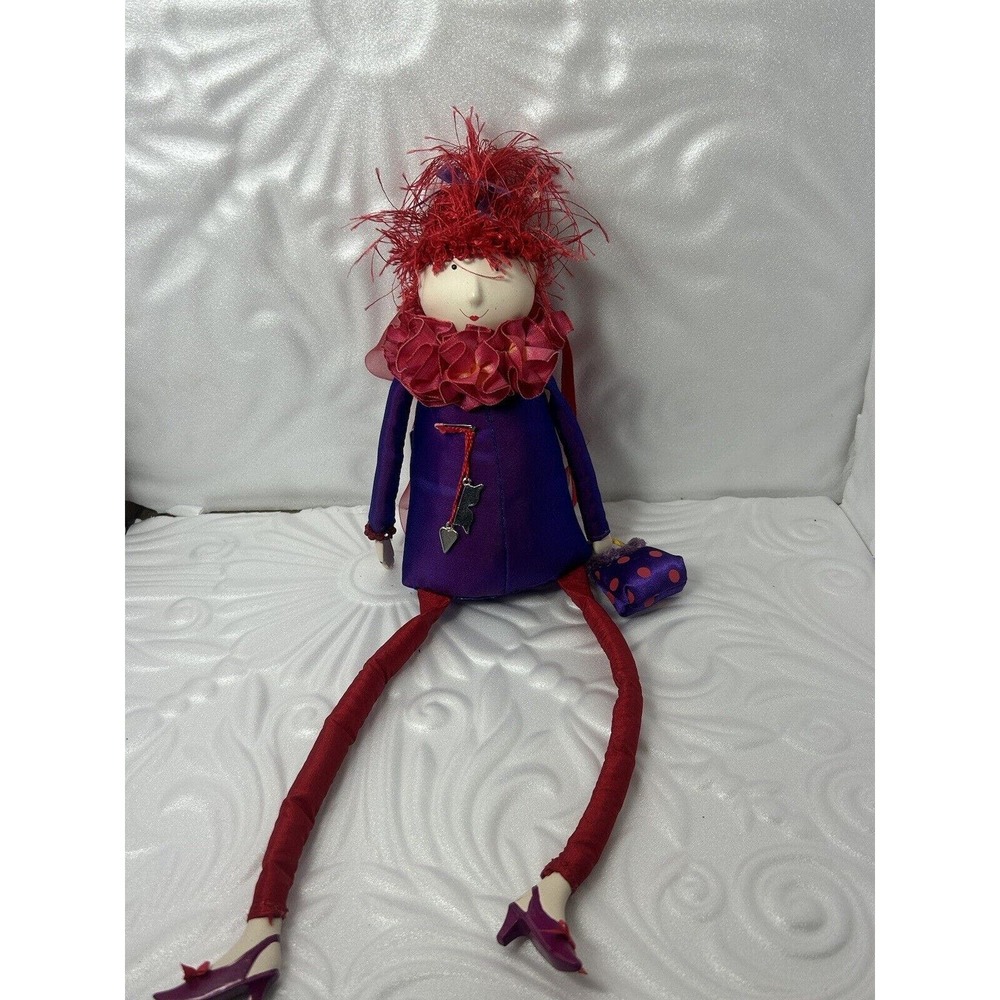 Friends Kindred Spirits Sitting Porcelain/Cloth 14" Doll Figurine